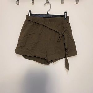 Army green shorts